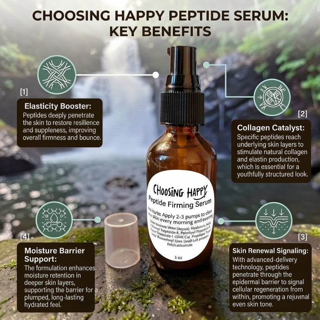 Choosing Happy Peptide Firming Serum- Introductory Pricing